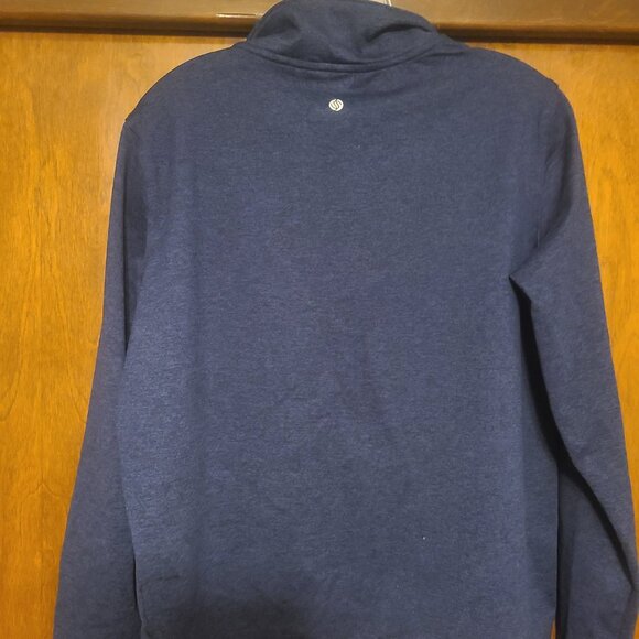 Stretch The Rules 1/4 Zip Pullover Blue Performance Jacket Womens Large - Picture 8 of 9
